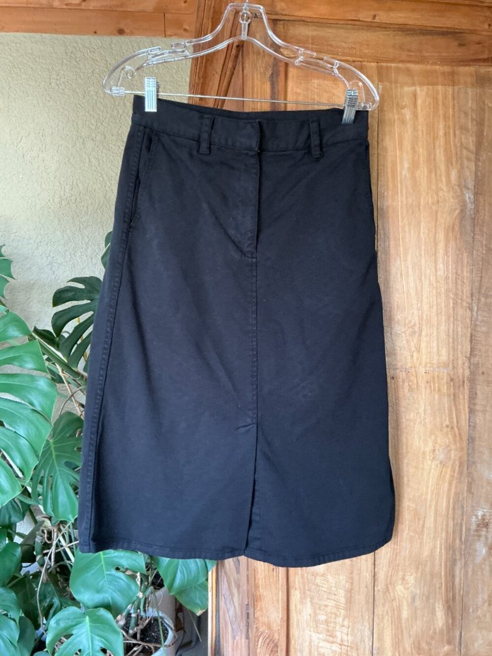 Jac + Jack Front Slit Midi Skirt